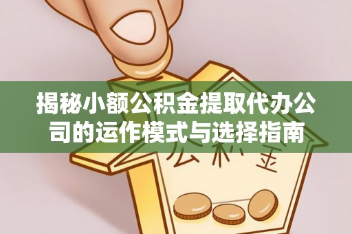 怀远揭秘小额公积金提取代办公司的运作模式与选择指南