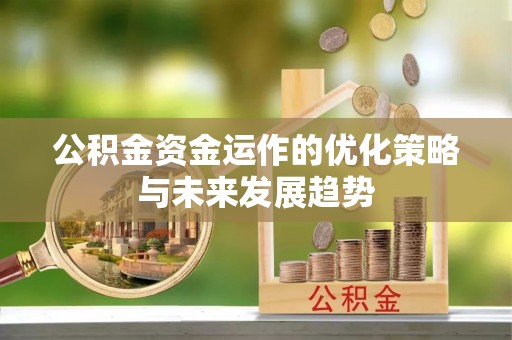 怀远公积金资金运作的优化策略与未来发展趋势