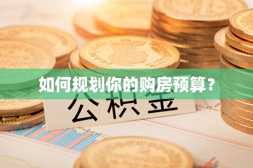怀远如何规划你的购房预算？